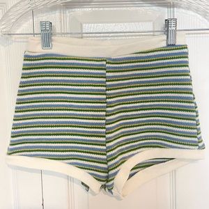 Zara Knit Striped Shorts
